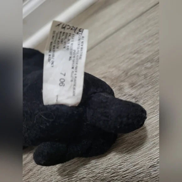 Vintage Stuffins Black Labrador Retriever Bean Bag Dog Collectible Plush Animal - Picture 3 of 8